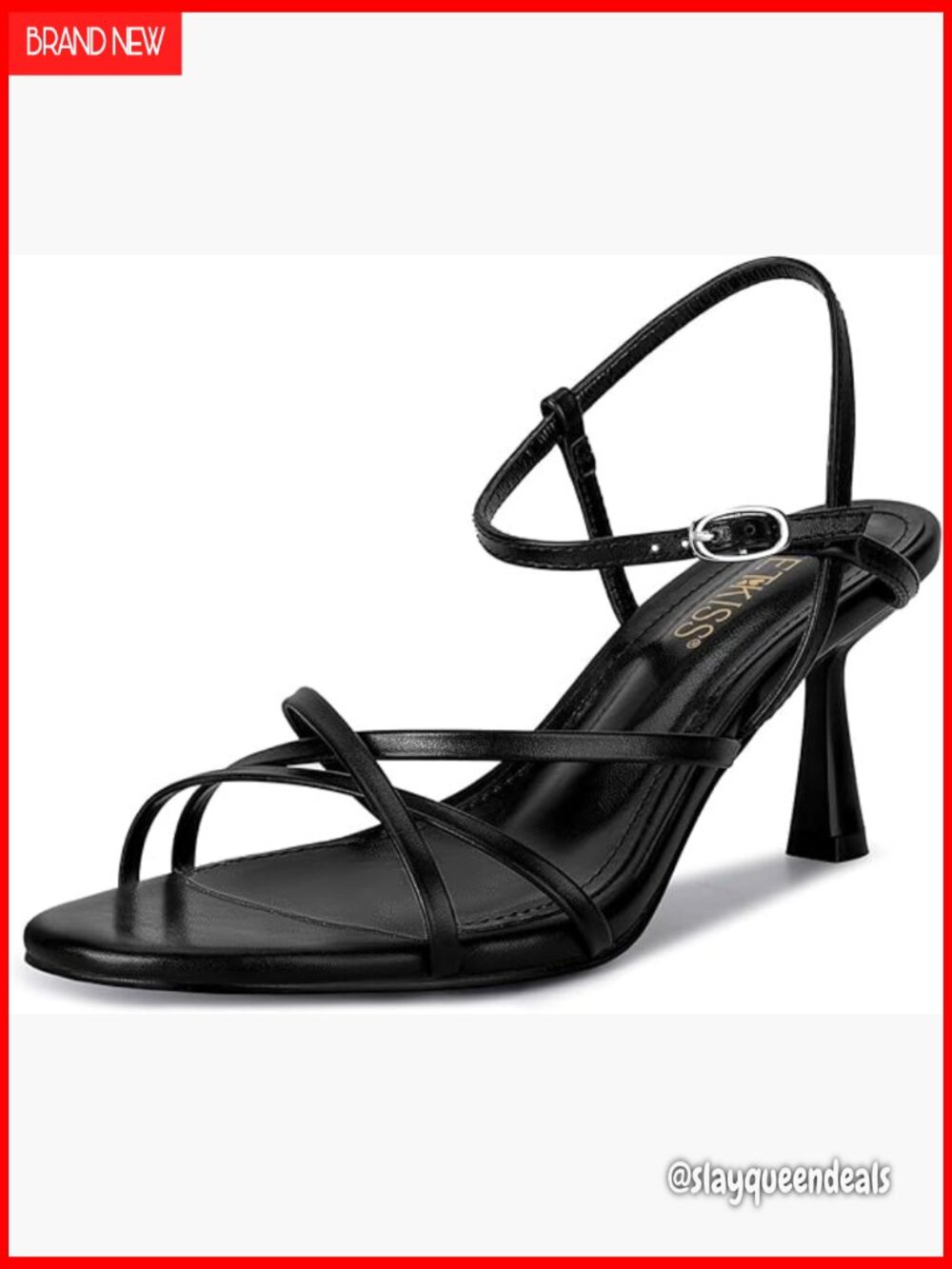 Kitten Heel Sandals Lace Up Strappy Heeled Sandals Low Heel Comfort
